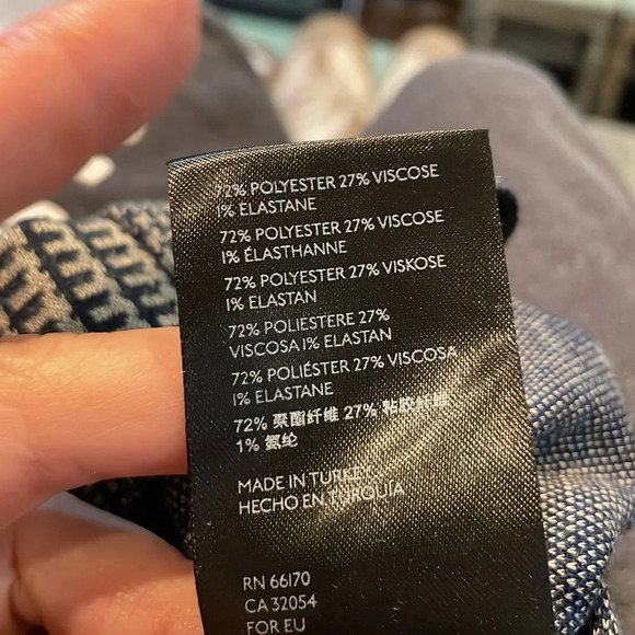 Urban Outfitters Casey pull on flare pant Houndstooth Black Tan Blue Size S - Picture 11 of 12